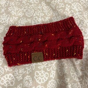 🤍 New C.C Warm Knit Headband Red Multi
